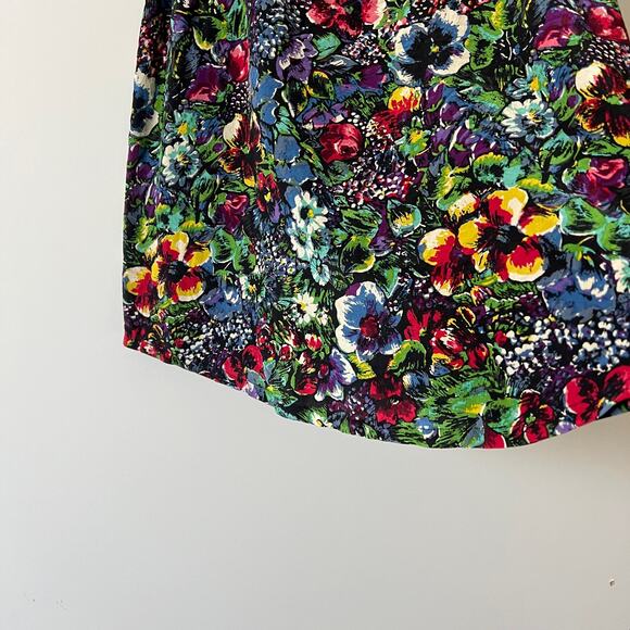 Joie Rainbow Floral Flowy Silk Tank Top Womens XS Hippie Boho Psychedelic - Picture 6 of 14